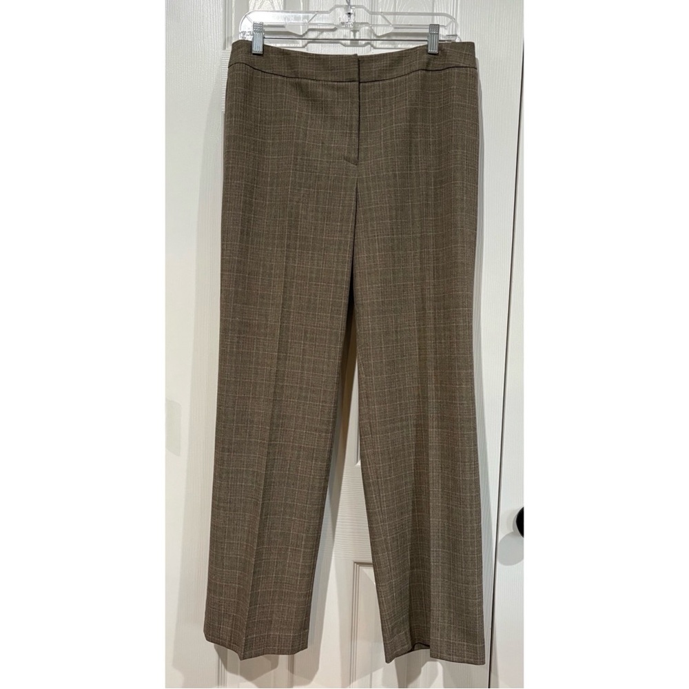 Rafaella 12 Petite Brown Plaid 2 Piece Blazer & Pant Suit - Picture 7 of 13